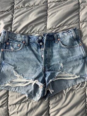 Universal Thread Light Blue Distressed Jean Shorts